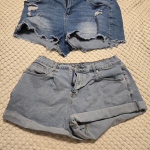 Amazon Women's Distressed and Cuffed Denim Shorts